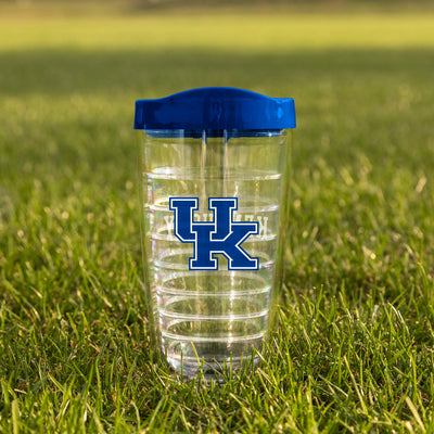 Kentucky 16oz Flipside Dbl Wall Clear Tumbler