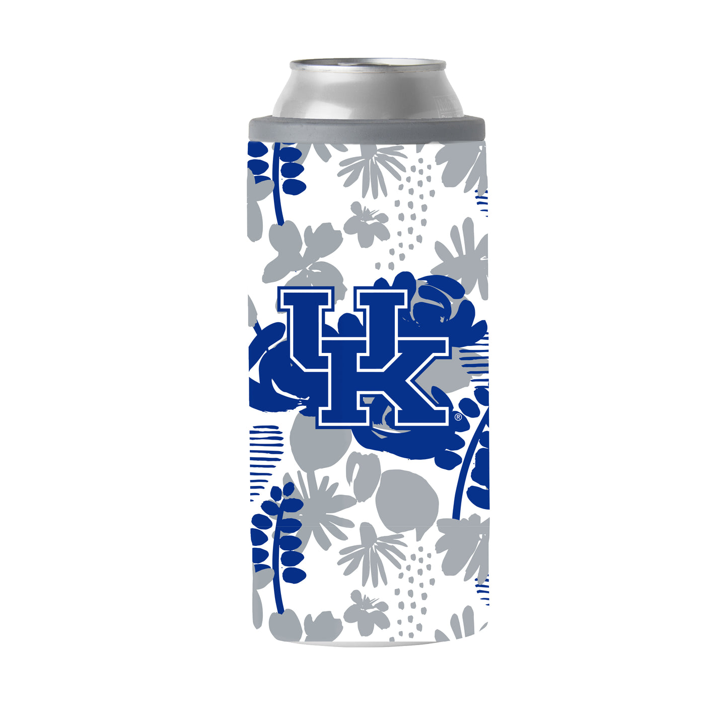 Kentucky 12oz Floral Slim Can Coolie