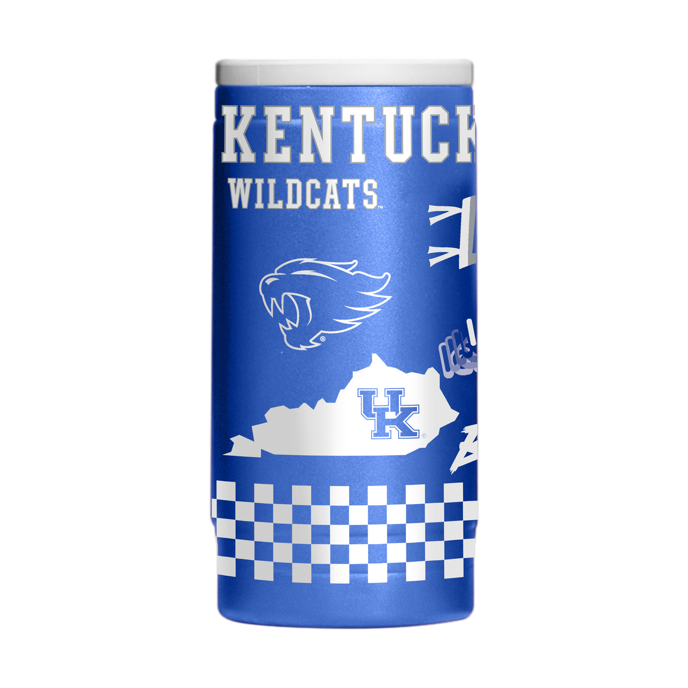 Kentucky 12oz Native Alternate Powdercoat SlimCan Coolie