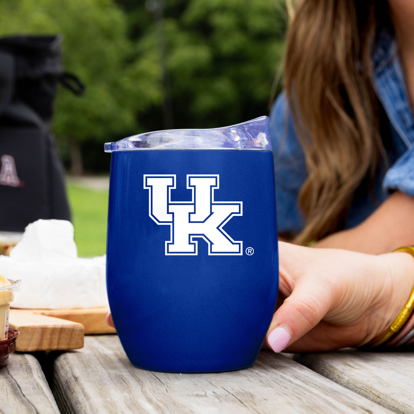 Kentucky 16oz Gameday Stainless Curved Beverage