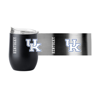 Kentucky 16oz Black Powder Coat Curved Beverage