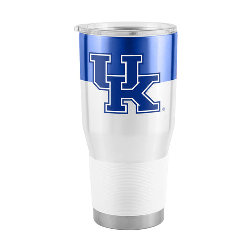 Kentucky 30oz colorblock stainless steel tumbler, Logo Brands drinkware with a durable, insulated design and vibrant color scheme.