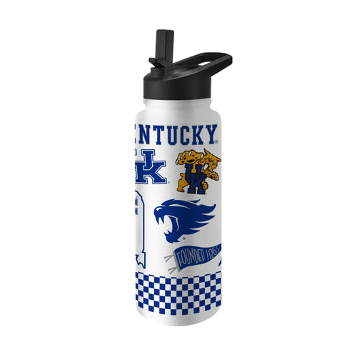 Kentucky 34oz Native Quencher Bottle by Logo Brands, large reusable drinkware with a colorful Kentucky design.