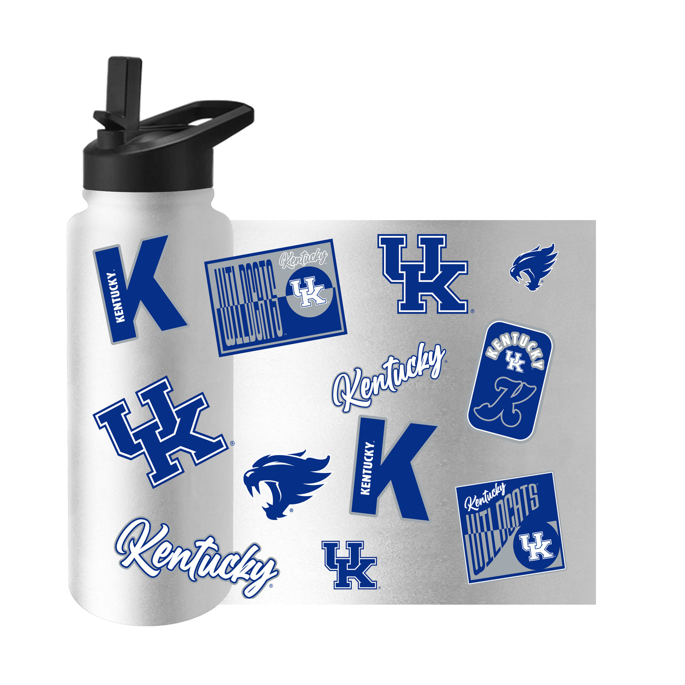 Kentucky 34oz White Dreamweave Quencher Bottle
