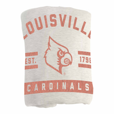 Louisville Oatmeal Sweatshirt Blanket - Logo Brands