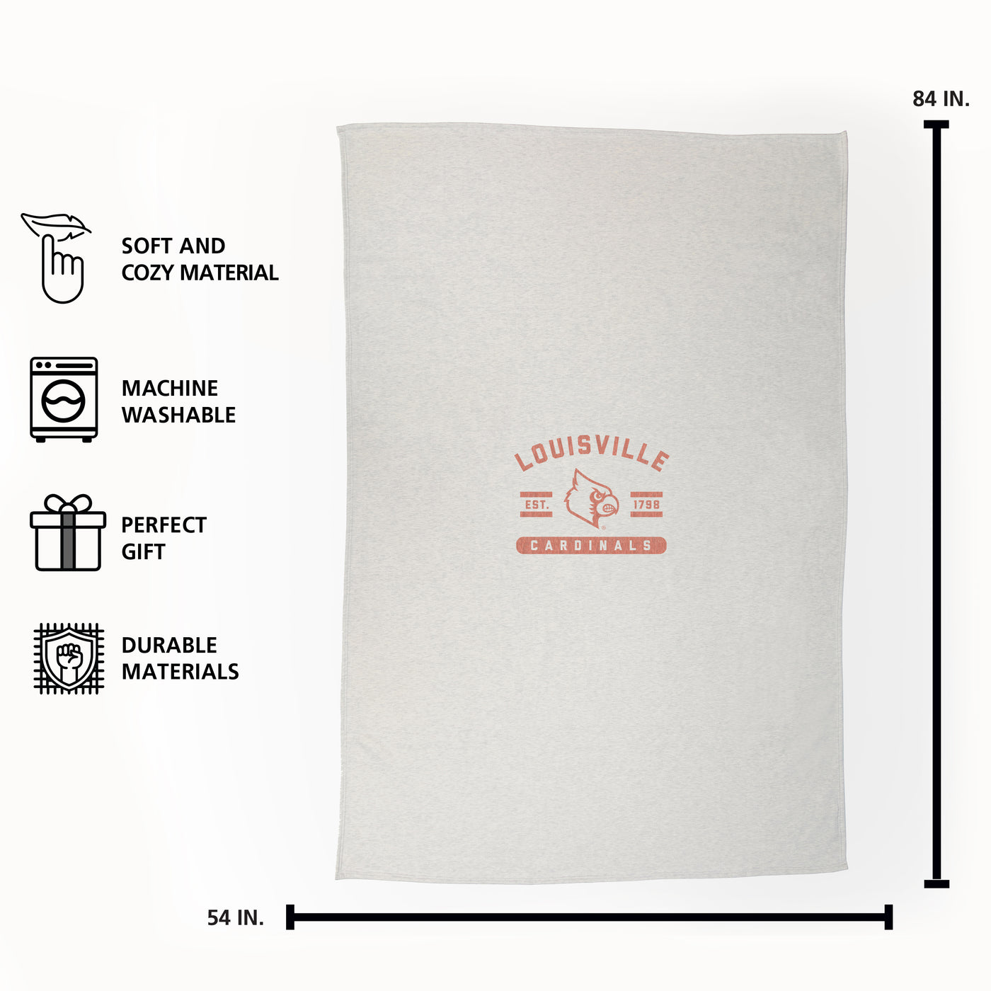 Louisville Oatmeal Sweatshirt Blanket