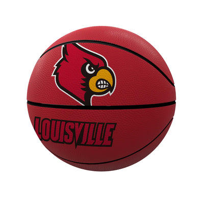 Louisville Mascot Official-Size Rubber Basketball - Logo Brands