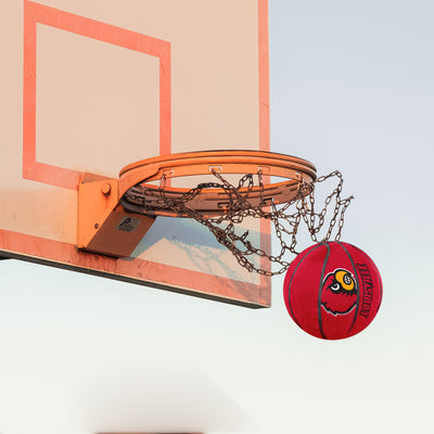 Louisville Mascot Official-Size Rubber Basketball - Logo Brands
