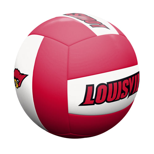 Louisville Volleyball recreation sports ball by Logo Brands, with team logo and vibrant colors for indoor and outdoor play.