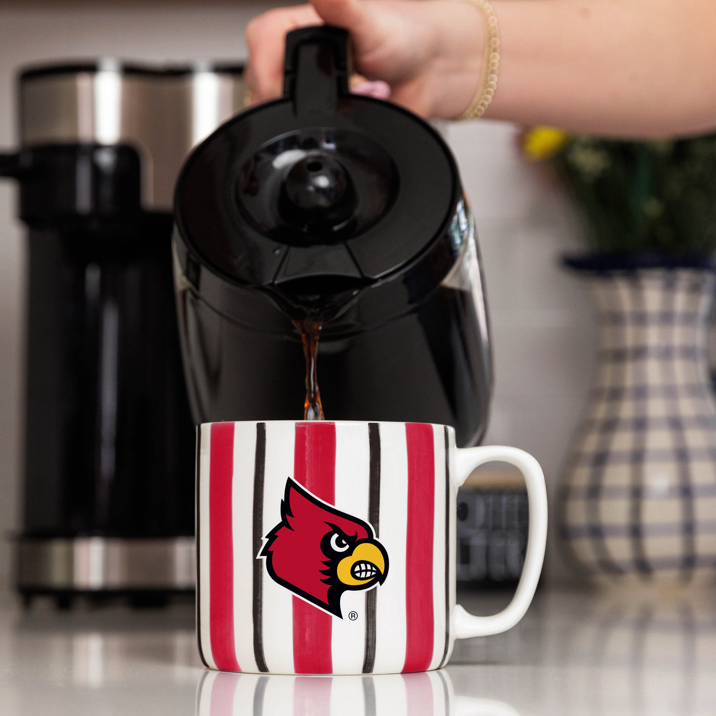 Louisville 16oz Brushstroke Stripe Mug