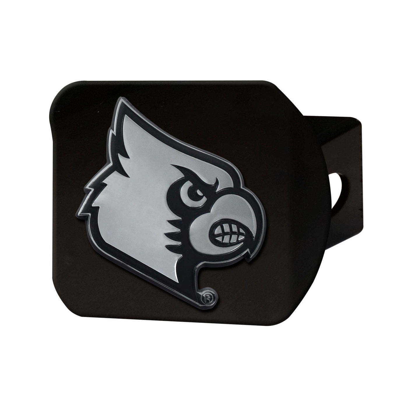 University of Louisville Chrome on Black Hitch Cover