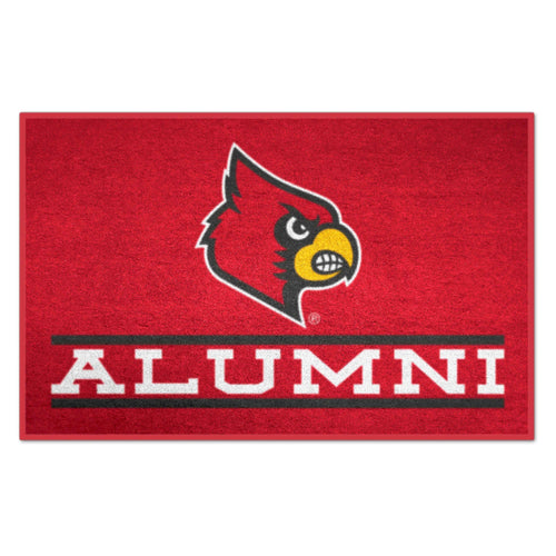 University of Louisville Alumni Starter Mat by Logo Brands, featuring the university logo and colors, ideal for home or office decor.