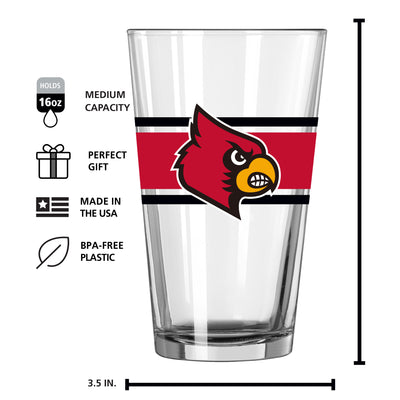 Louisville 16oz Stripe Pint Glass