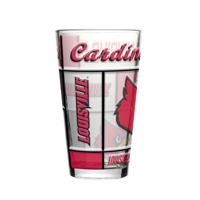 Louisville 16oz Quilted Stained Pint Glass