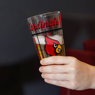 Louisville 16oz Quilted Stained Pint Glass