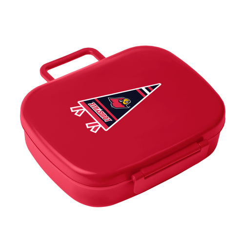 Louisville Travel Pennant Lunch Box cooler by Logo Brands featuring Louisville logo and sporty pennant design.