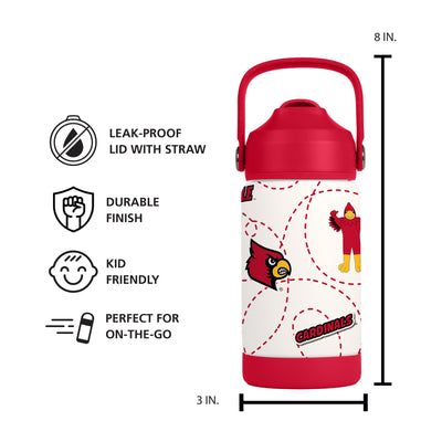 Louisville 12oz Mascot SS Kids Bottle