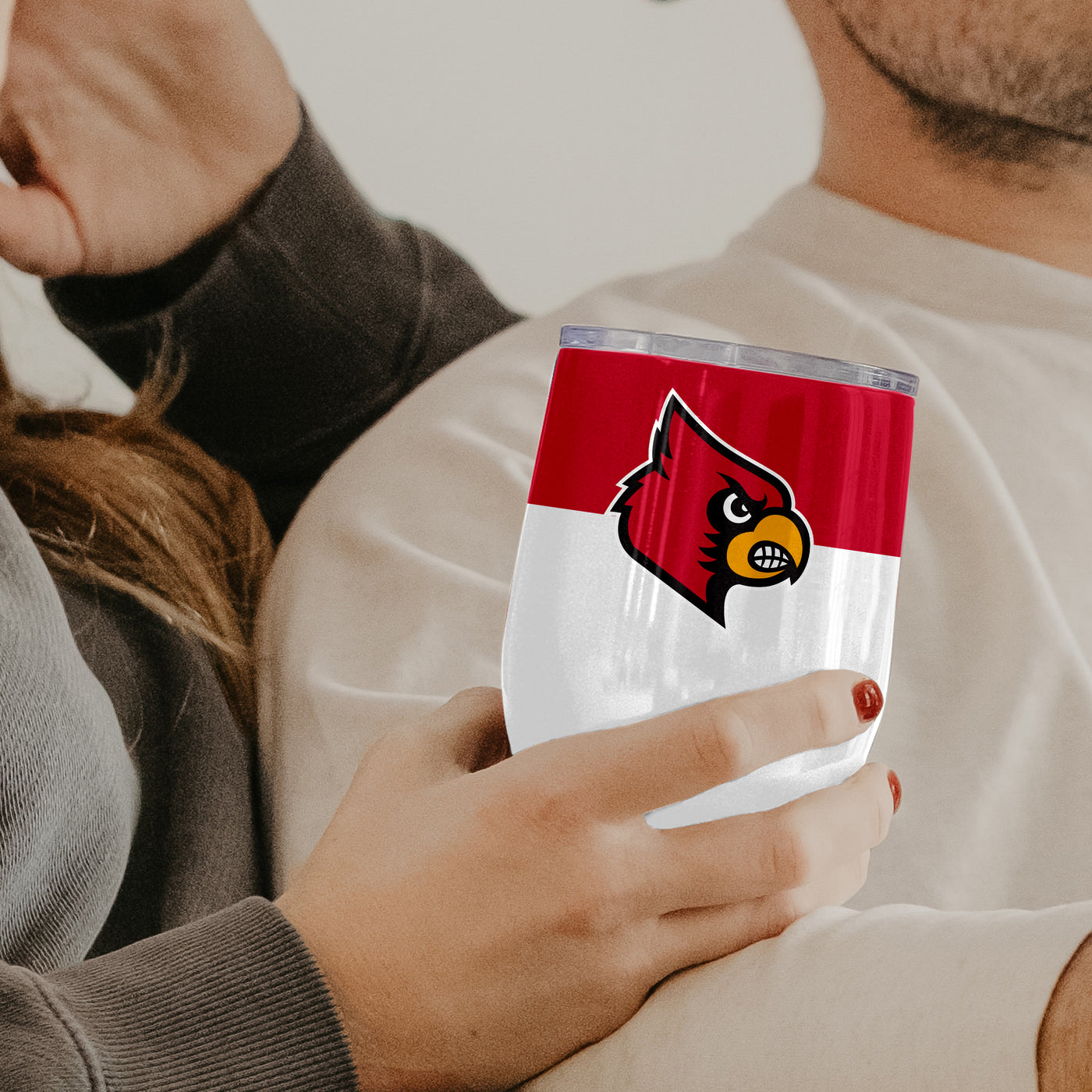 Louisville Colorblock 16oz Stainless Curved Beverage