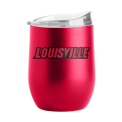 Louisville 16oz Flipside Powder Coat Curved Beverage - Logo Brands