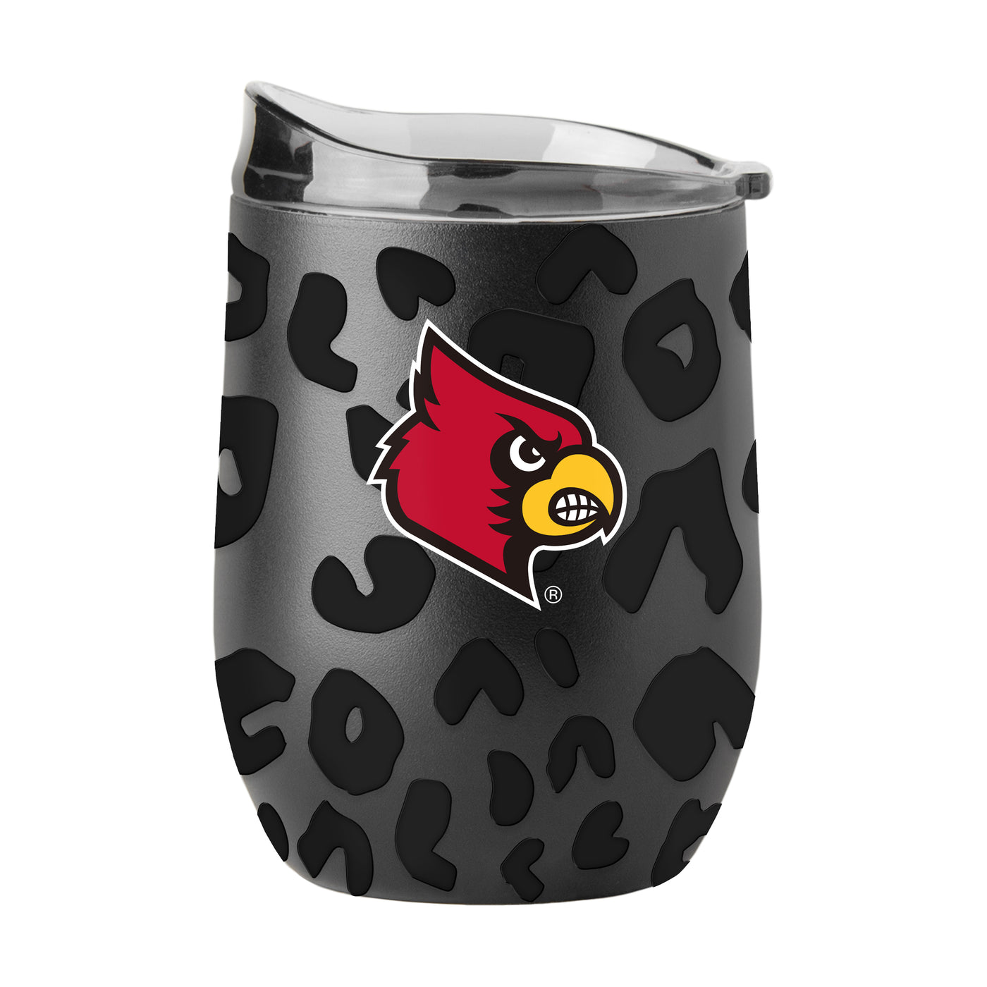 Louisville Leopard 16oz Black Powder coat Curved Beverage