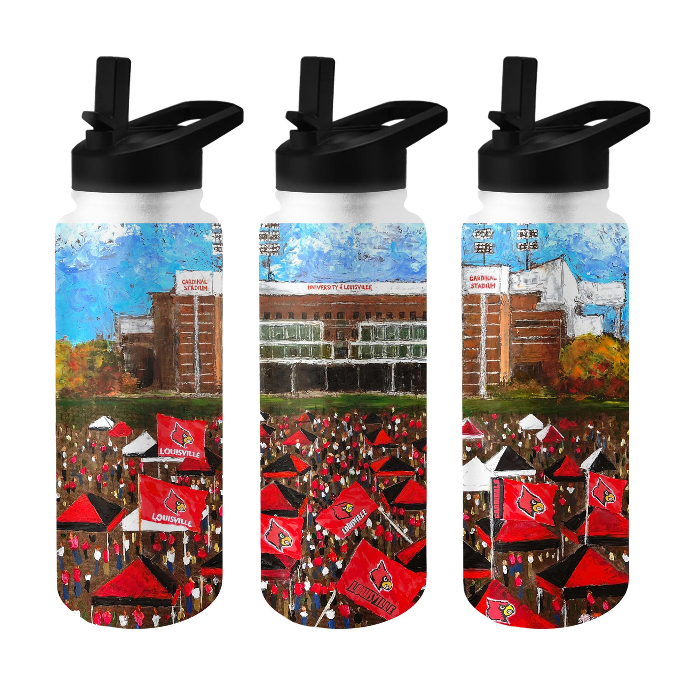 Louisville 34oz Collector Quencher Bottle