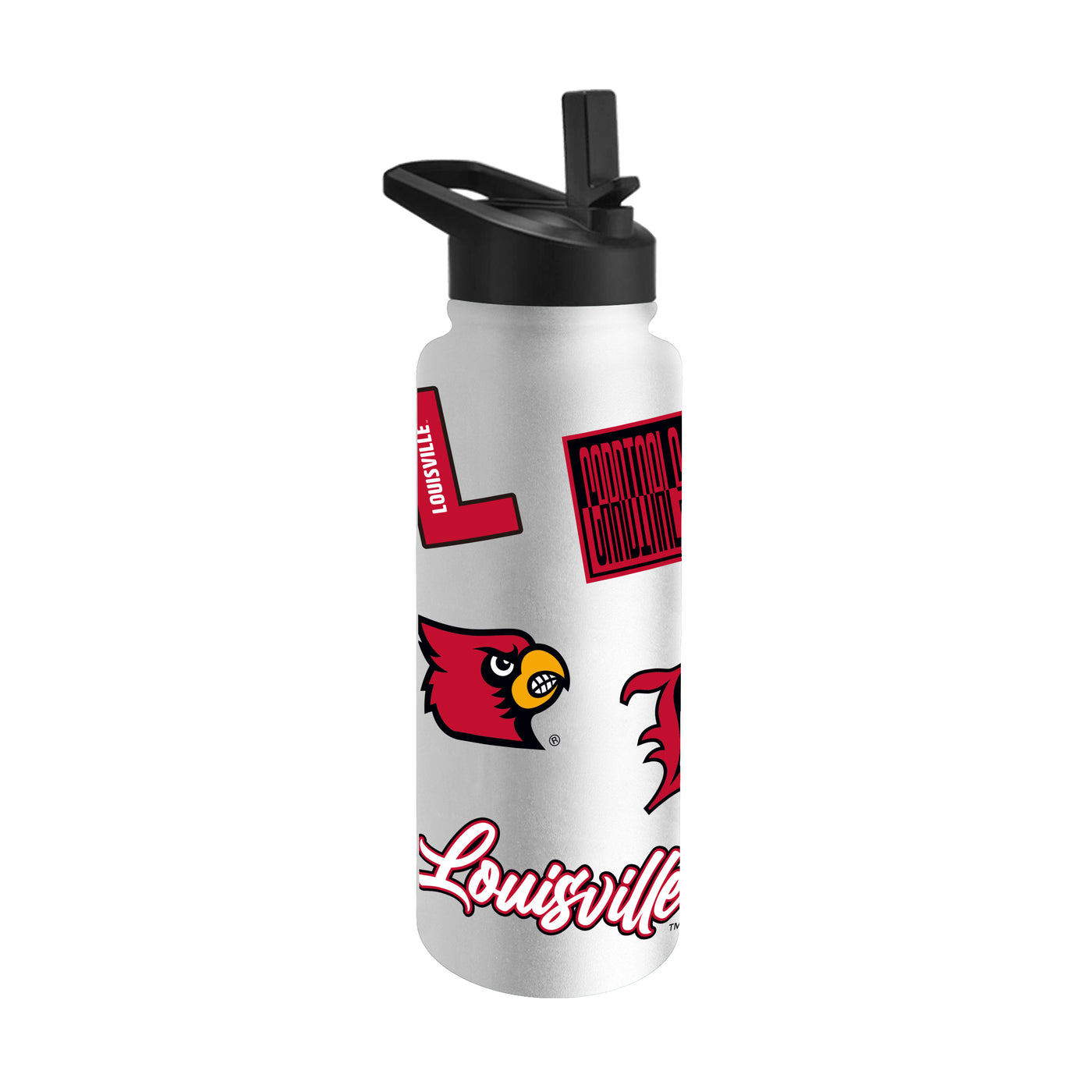 Louisville 34oz White Dreamweave Quencher Bottle