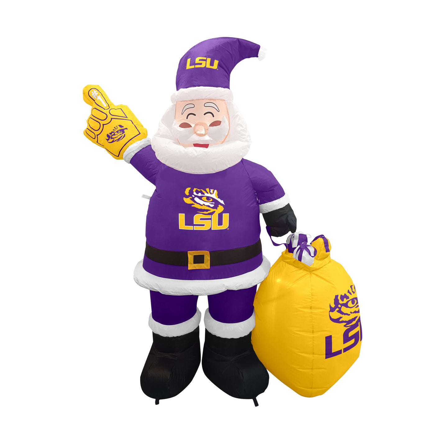 LSU Yard Inflatable Santa Claus