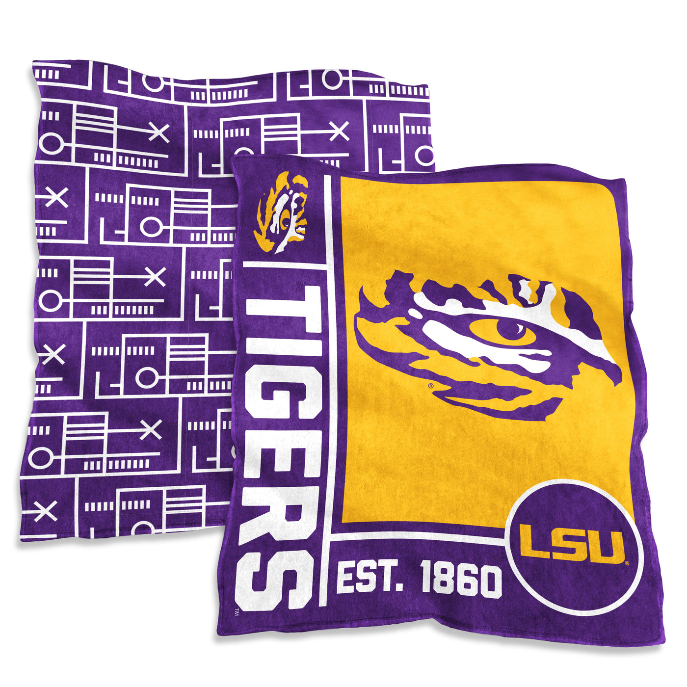LSU 60x70 Super Plush Blanket