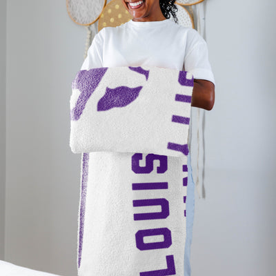 LSU Luxe Prime Dreams Throw