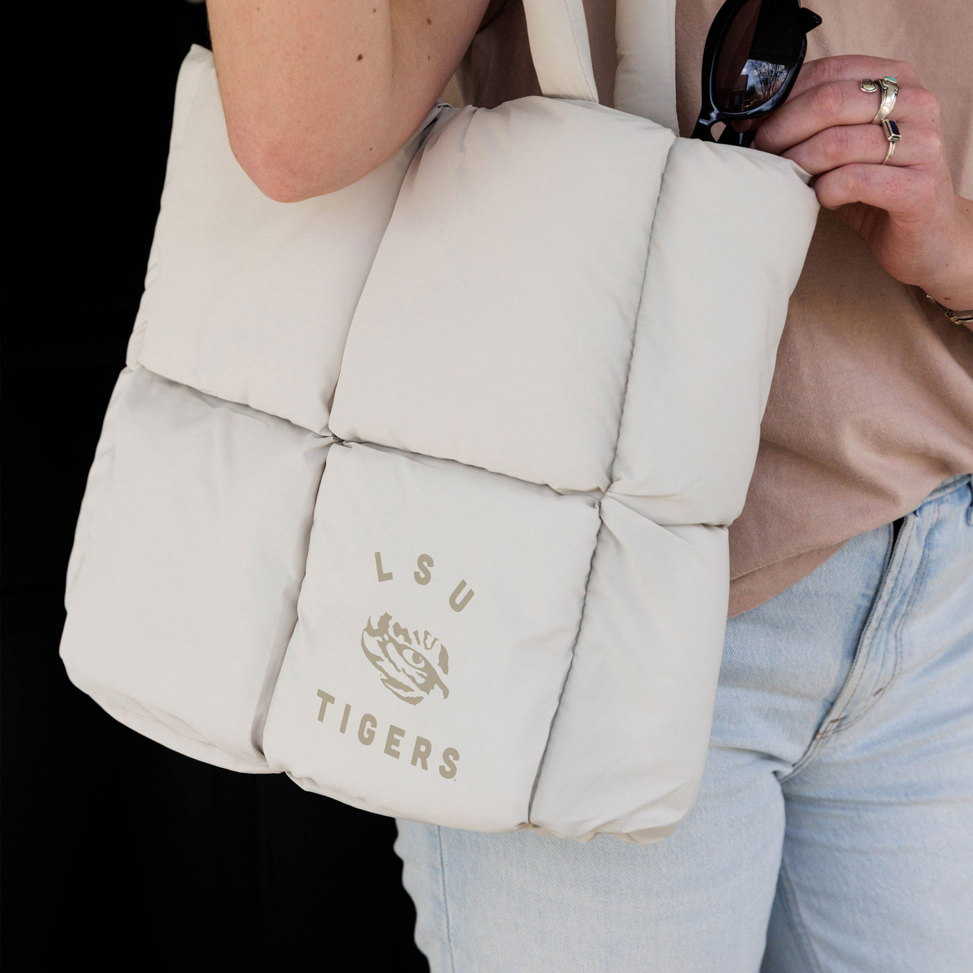 LSU Puff Tote
