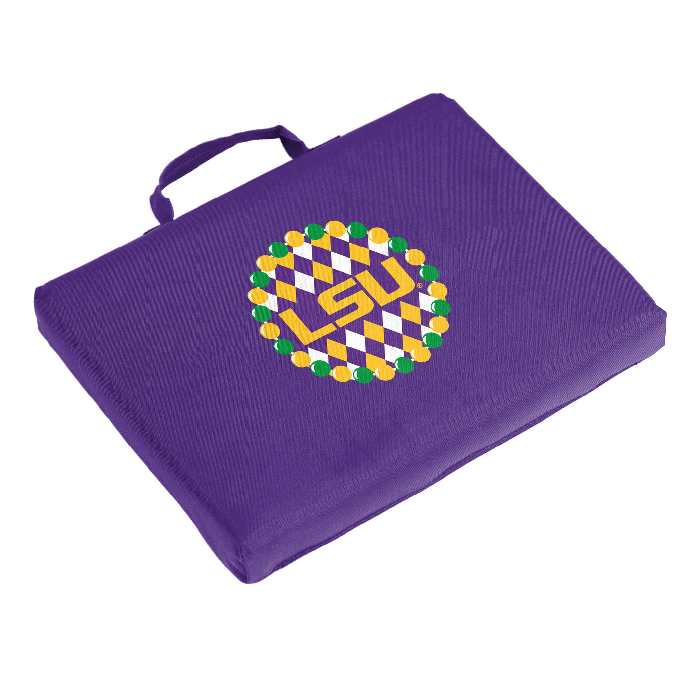 LSU Mardi Gras Bleacher Cushion