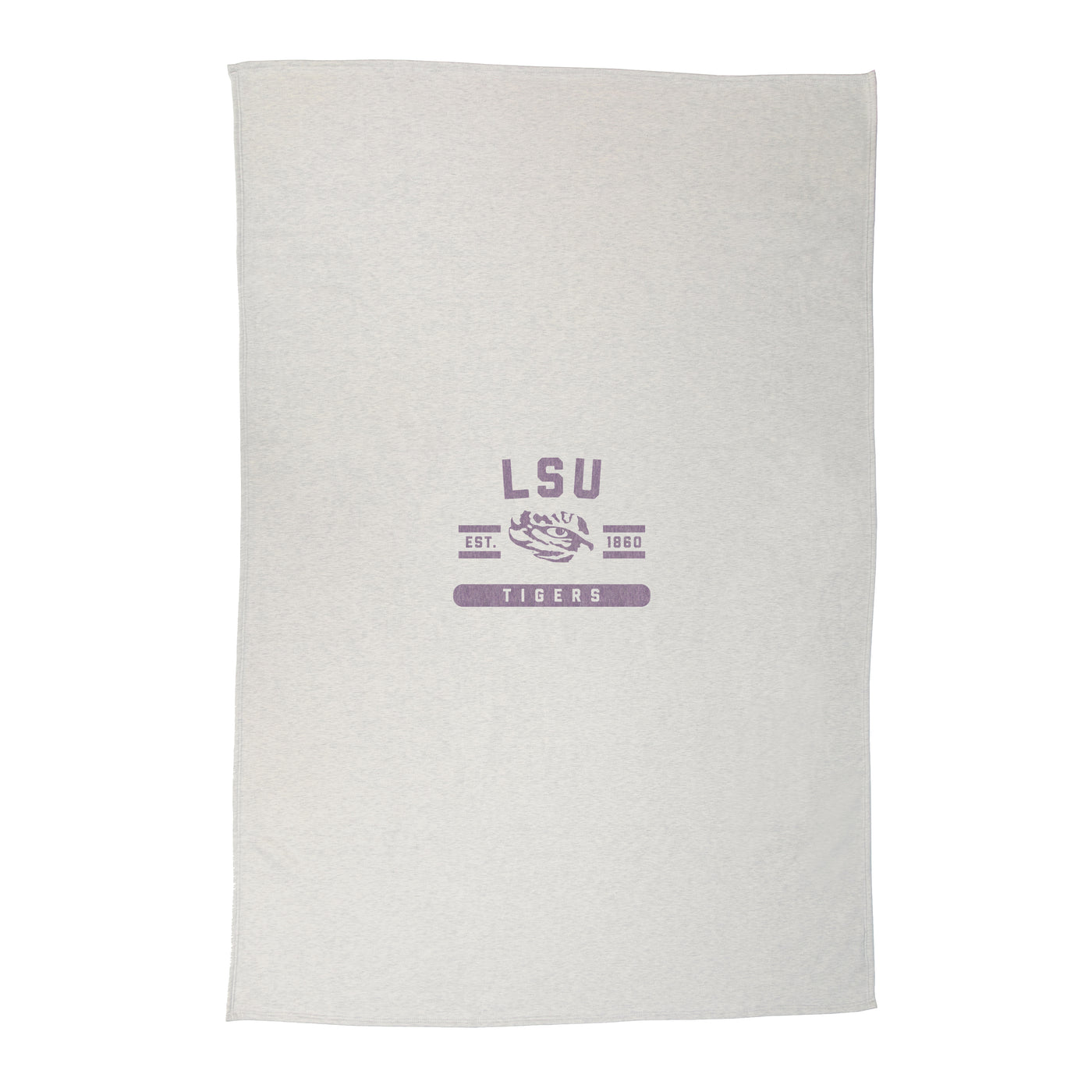 LSU Oatmeal Sweatshirt Blanket