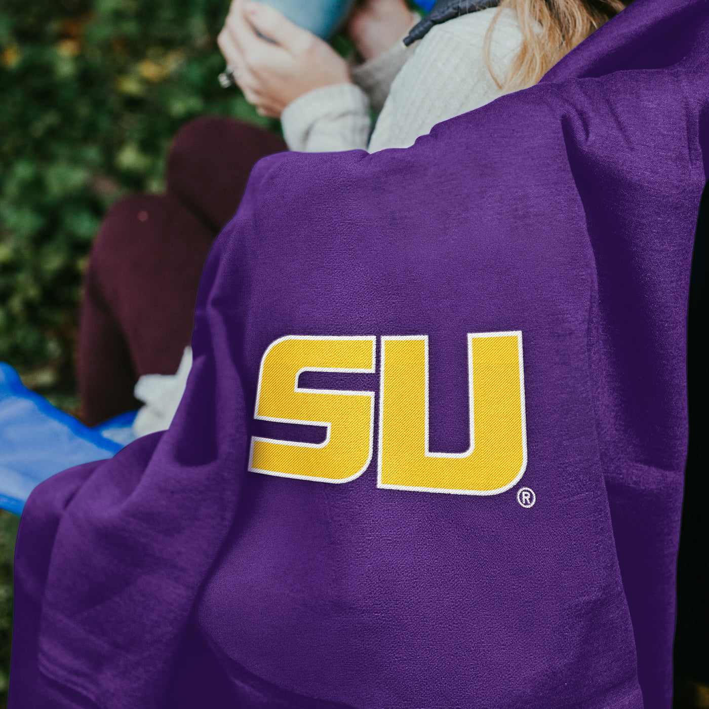 LSU Sweatshirt Blanket - Logo Brands