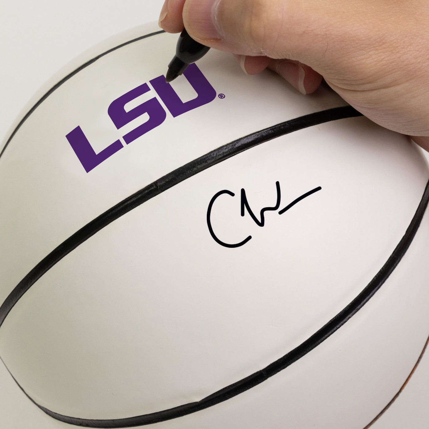 LSU Mini Size Autograph Basketball