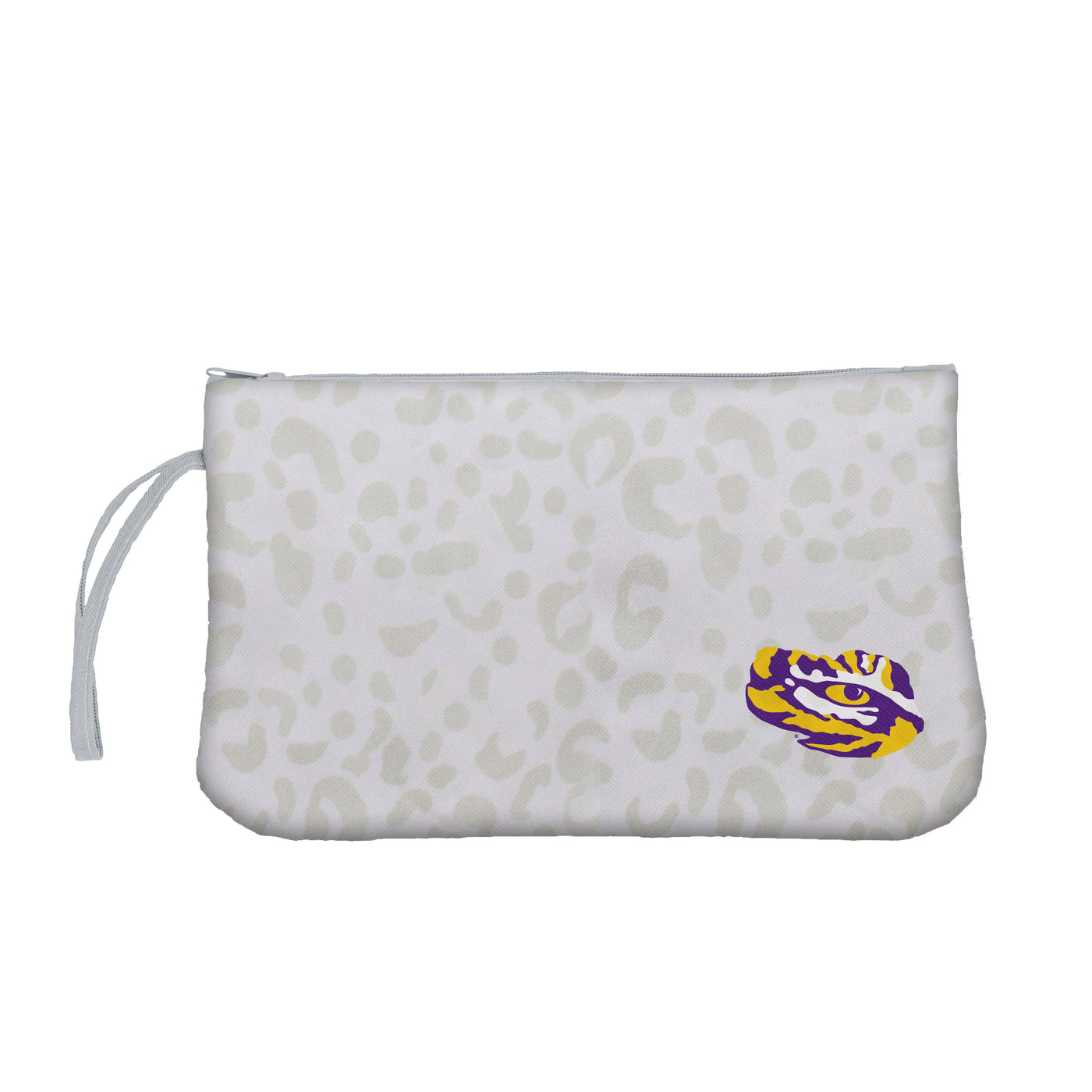 LSU Leopard Print Wristlet