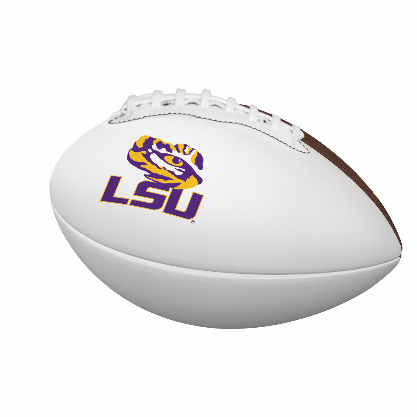 Louisiana State University Composite Brown Mini Size Autograph Football f/ Primary Logo