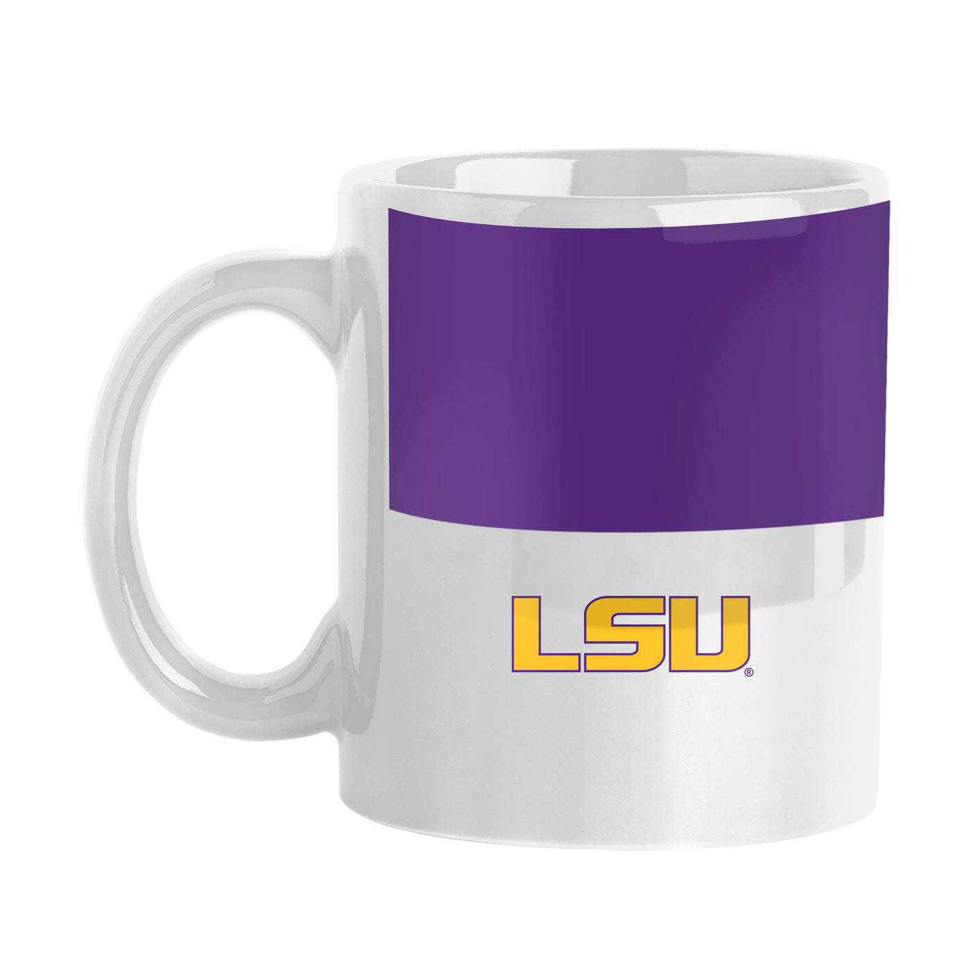 LSU 11oz Colorblock Coffee Mug
