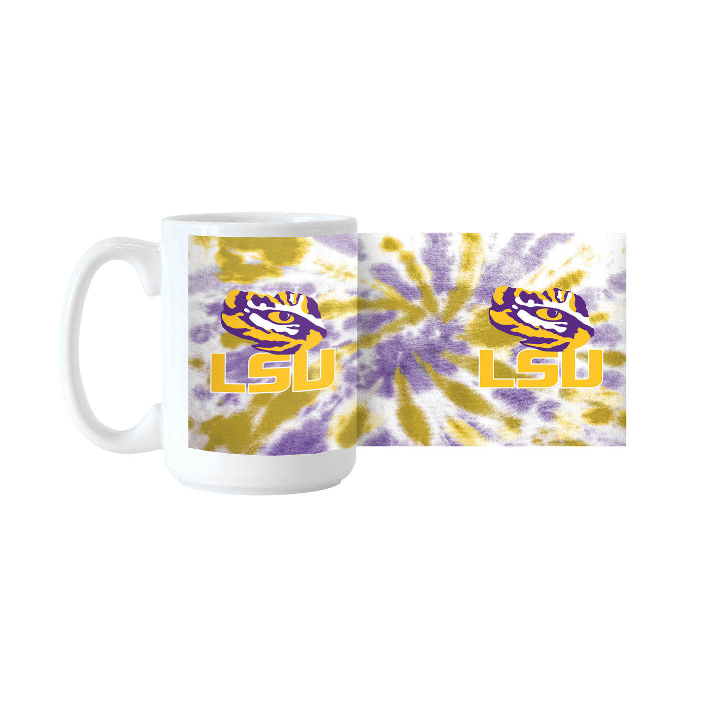 LSU 15oz Tie Dye Sublimated Mug