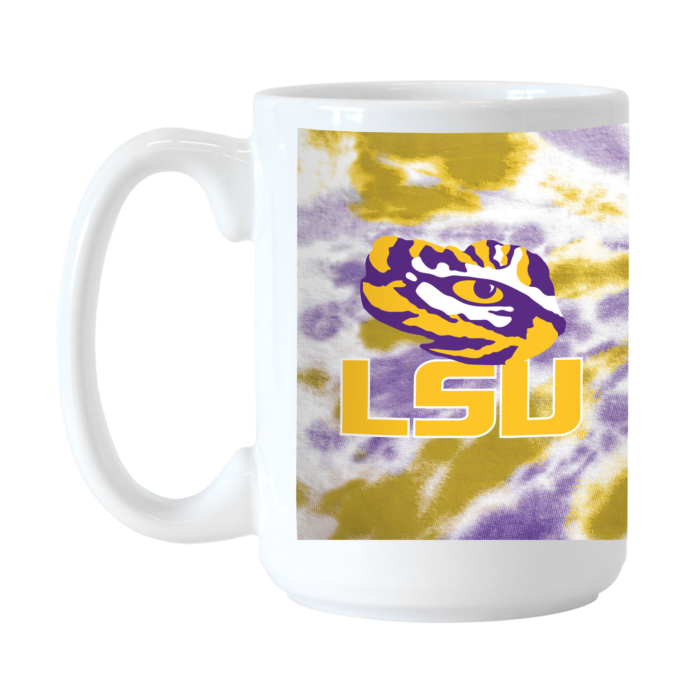 LSU 15oz Tie Dye Sublimated Mug