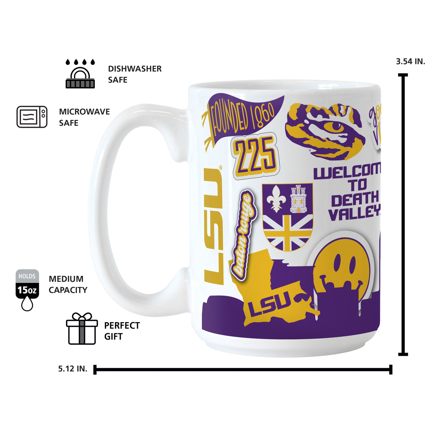 LSU 15oz Native Sublimated Mug - Logo Brands