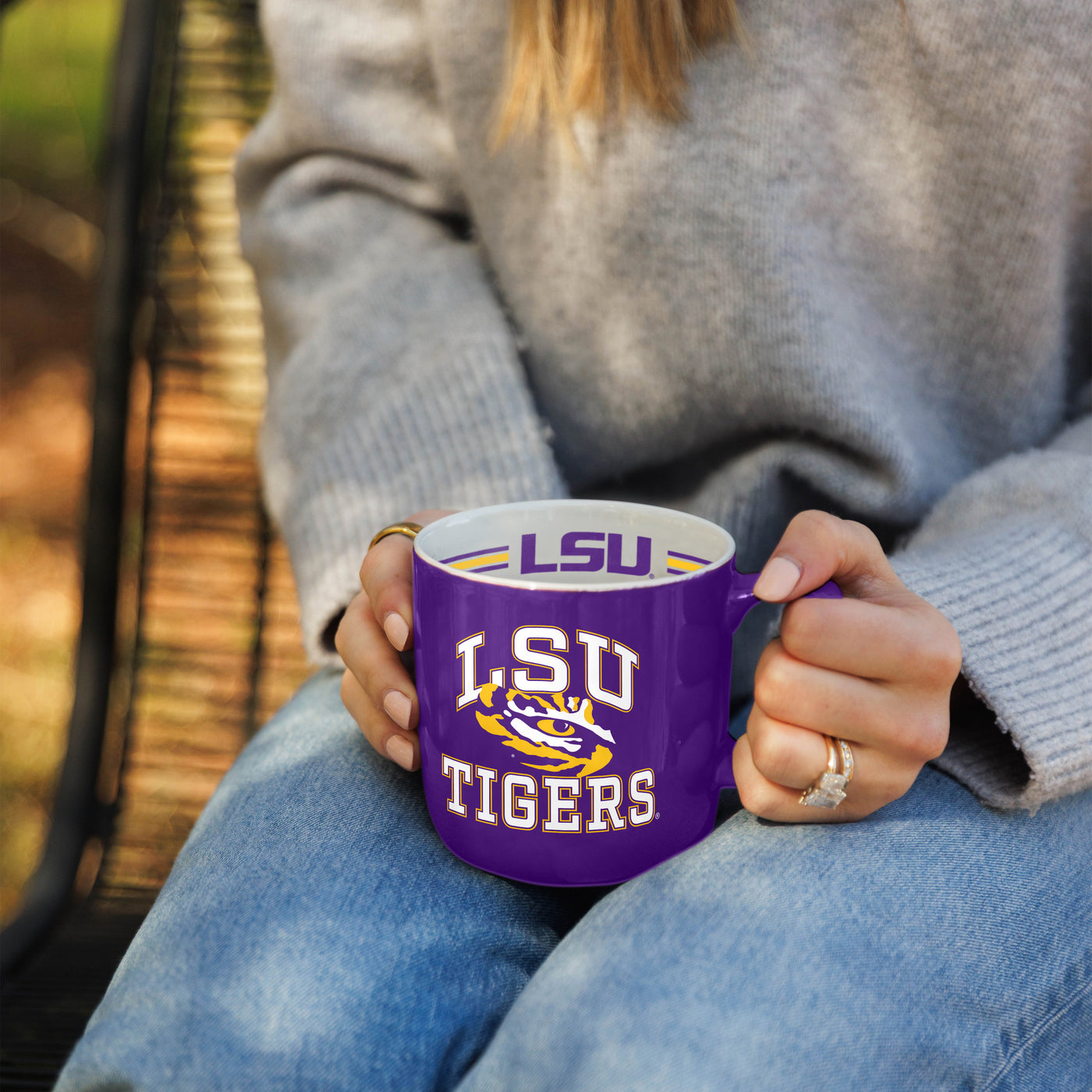 LSU 15oz Stripe Mug