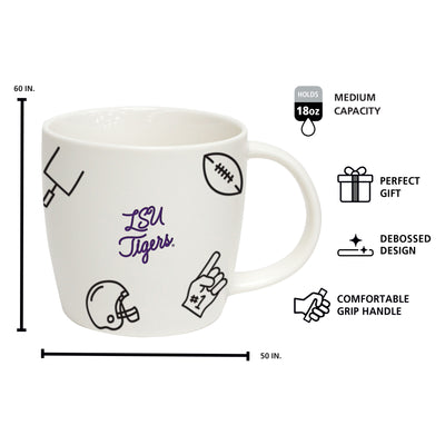 LSU 18oz Playmaker Mug - Logo Brands