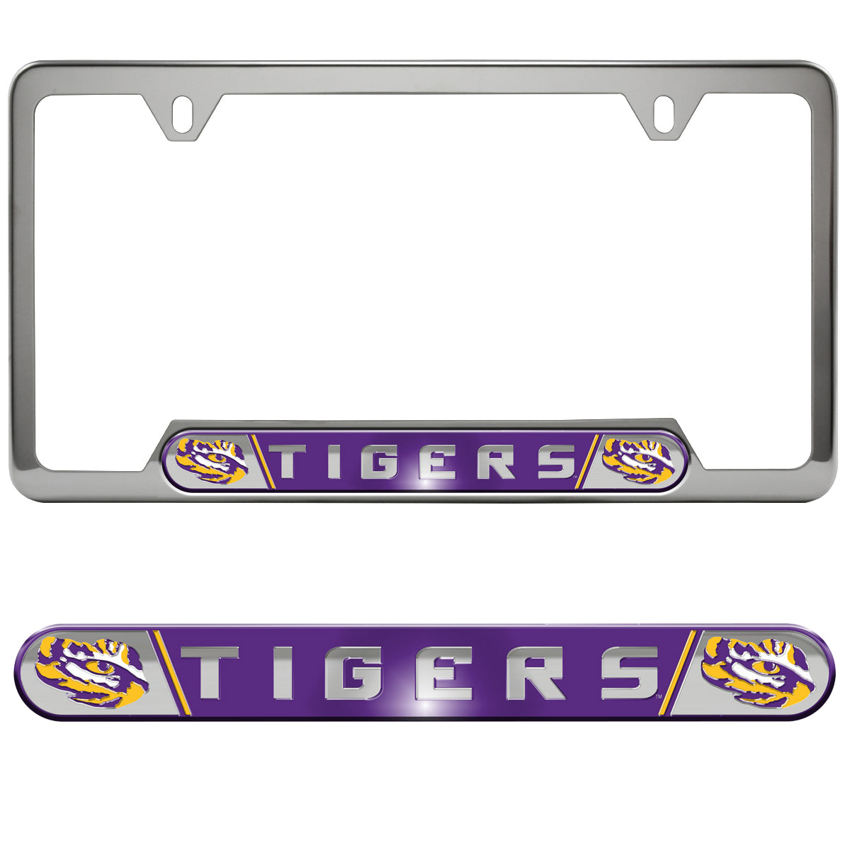 LSU Embossed License Plate Frame