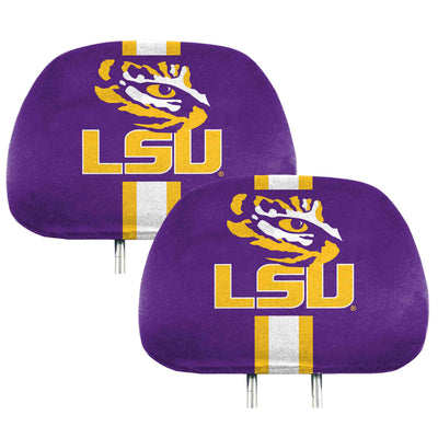 LSU Printed Headrest Cover