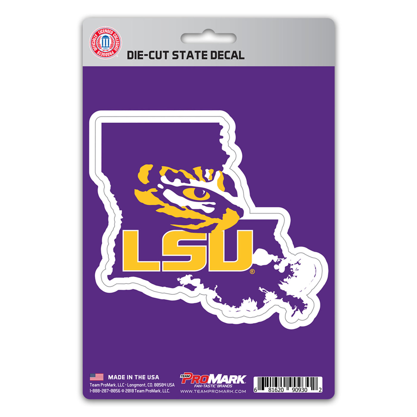 LSU State Shape Decal