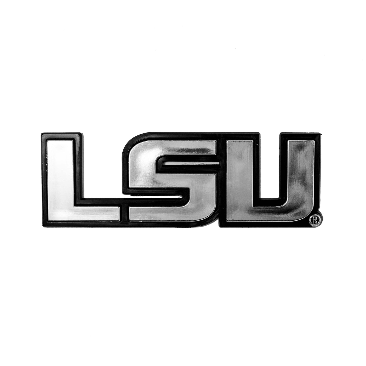 LSU Plastic Chrome Emblem