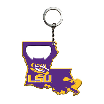 LSU Keychain Bottle Opener