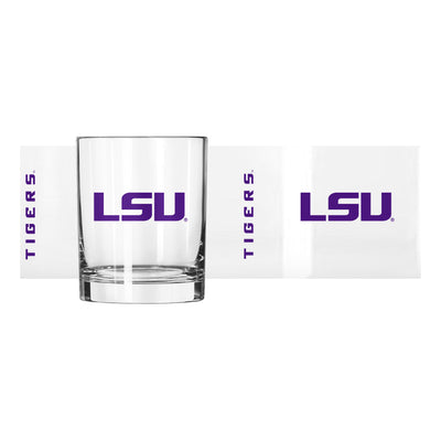LSU 14oz Gameday Rocks Glass