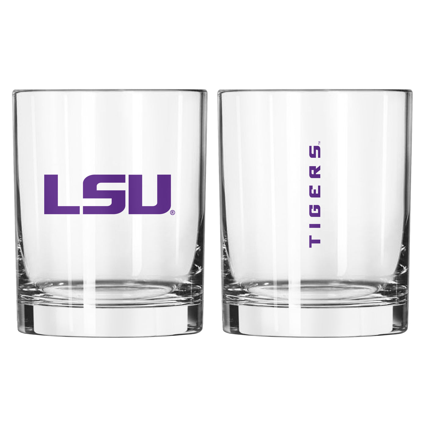 LSU 14oz Gameday Rocks Glass