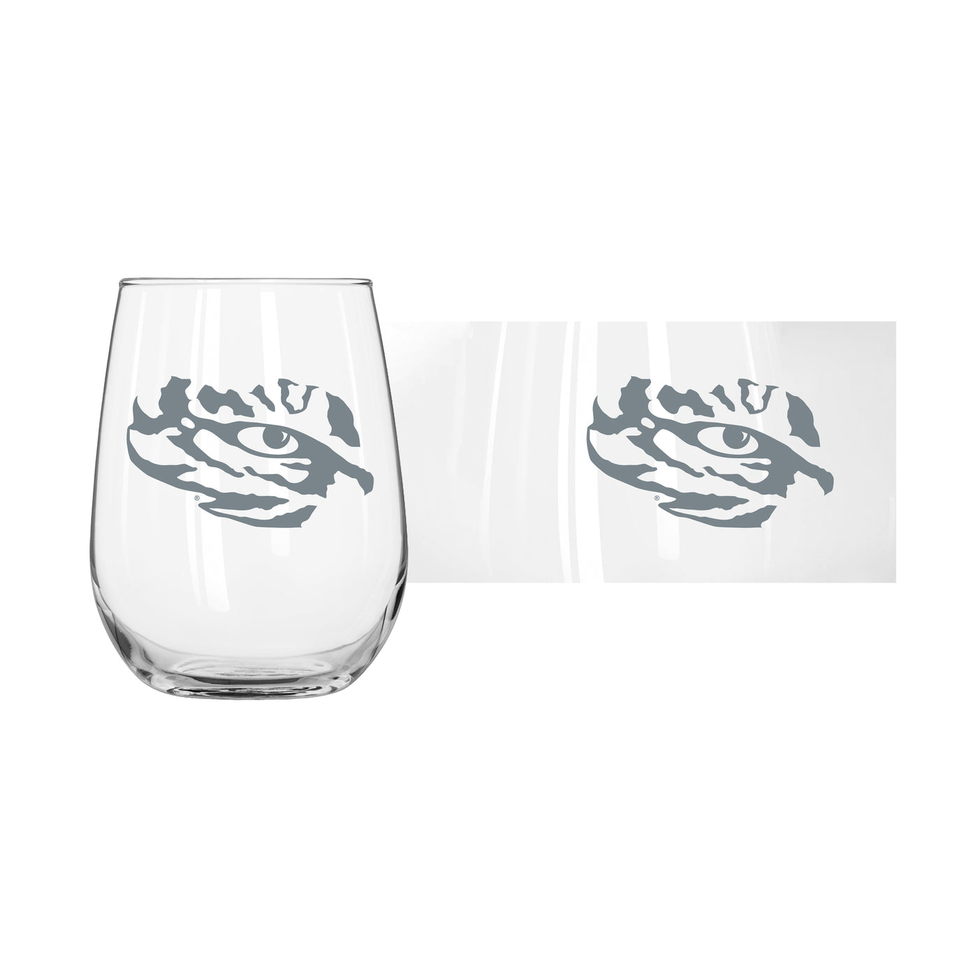 LSU 16oz Frost Curved Beverage Glass